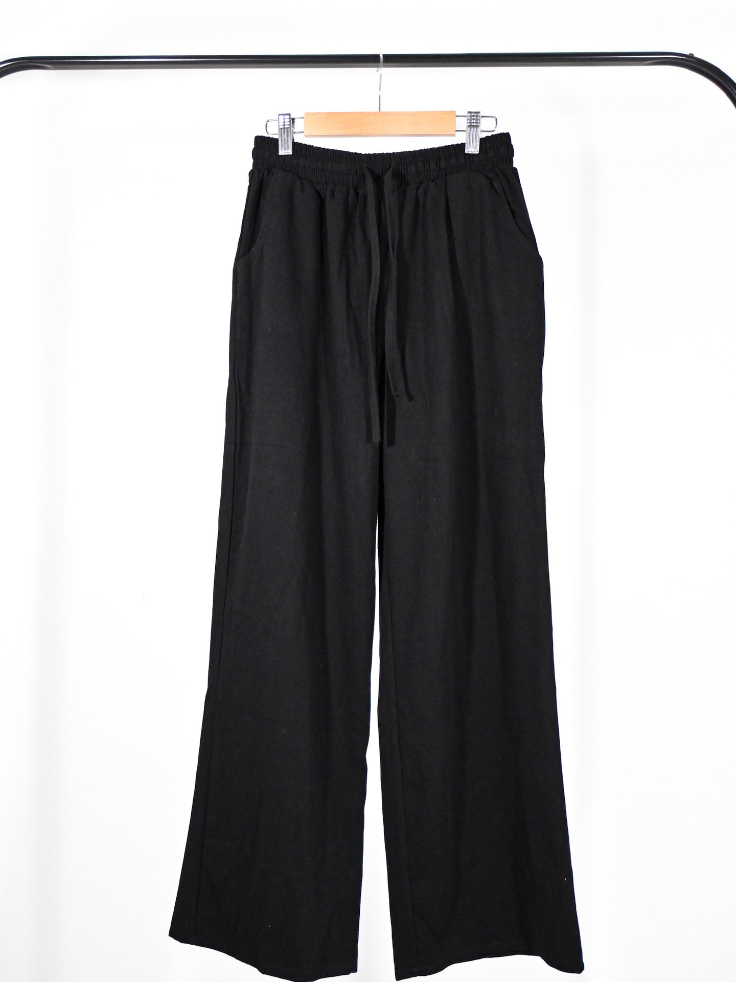 Women's Long Pants in Black (Stretchable) - Simply